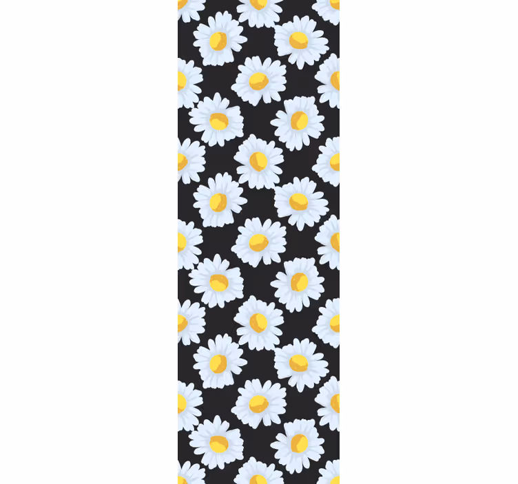 tapety na stenu kvety kvitne čierna sedmokráska - Tenstickers