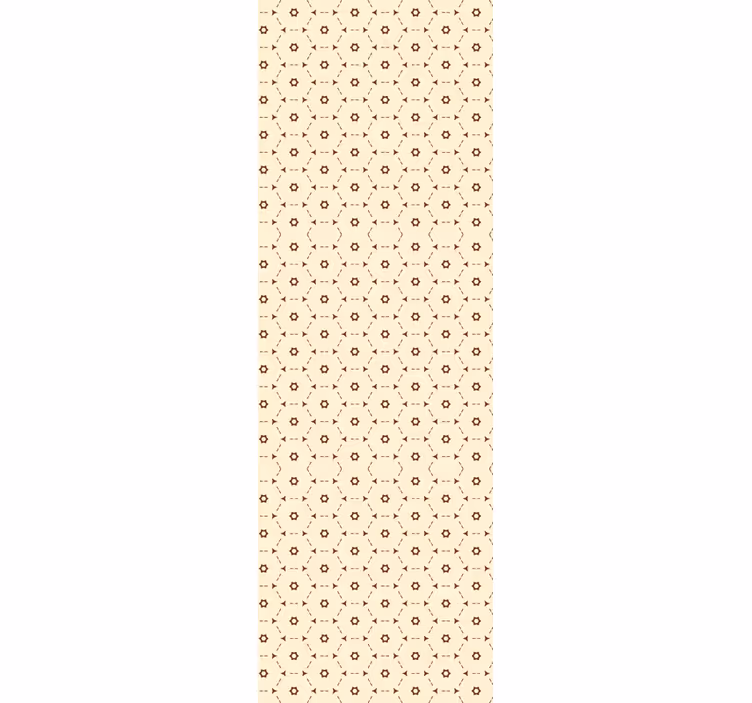 kvetinová tapeta geometrické kvetinové akcenty - Tenstickers