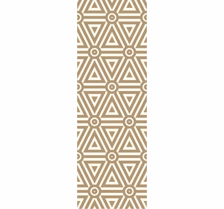 tapety geometrické vzory trojuholníkové béžové usporiadanie - Tenstickers