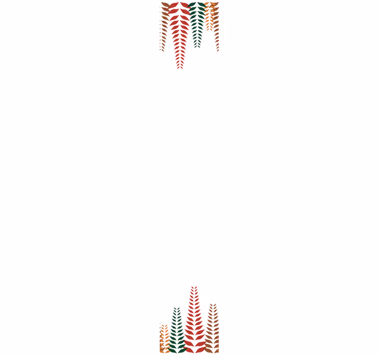 tapety na stenu kvety elegantné tvary papradí - Tenstickers