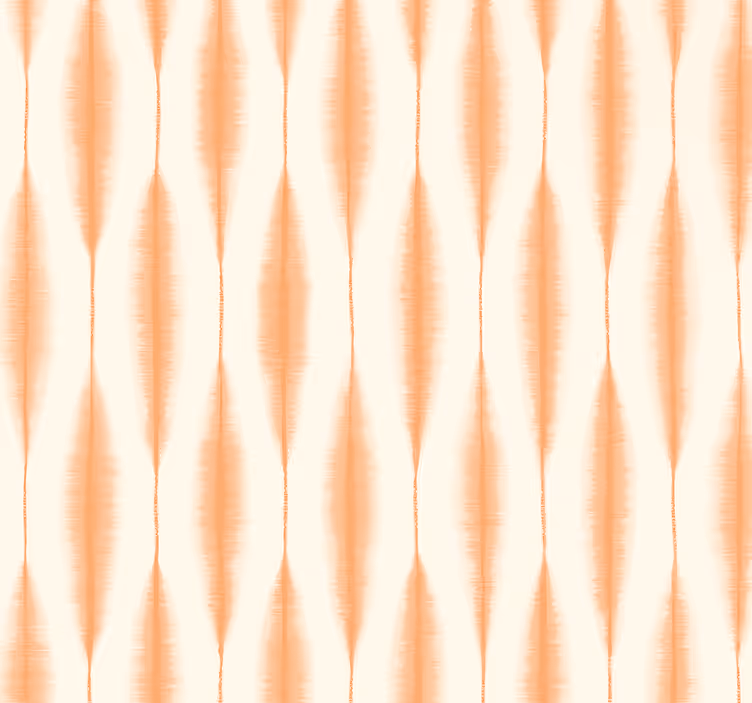 Geometrické tapety ikat kasuri oranžová - Tenstickers