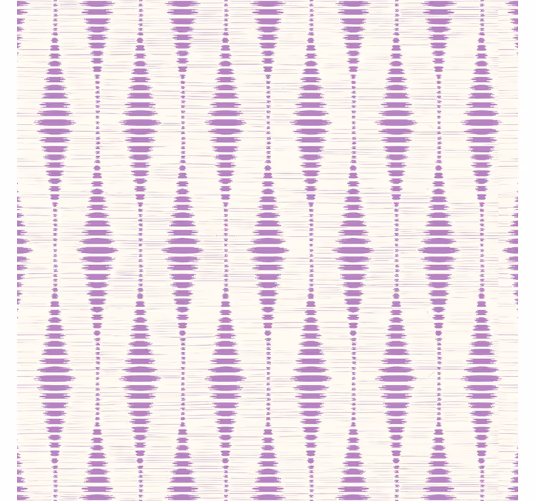 Geometrické tapety fialový rabaul ikat - Tenstickers