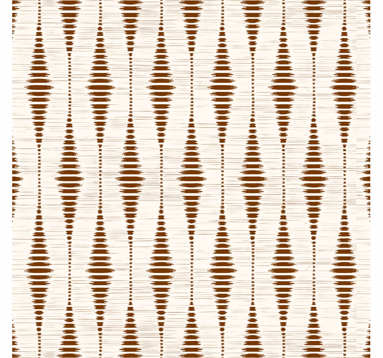 Geometrické tapety čokoládovo hnedý rabaul ikat - Tenstickers