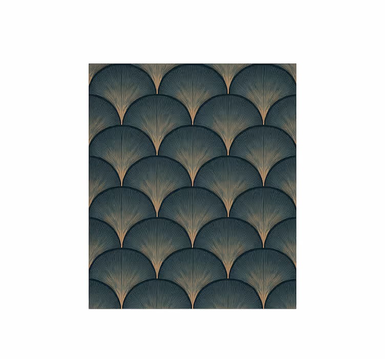 Rôzne vintage tapety zelené vejáre v štýle art deco z 20 - Tenstickers