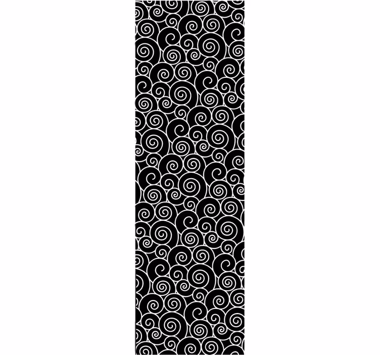 Tapety geometrické vzory čierno-biele vlny - Tenstickers
