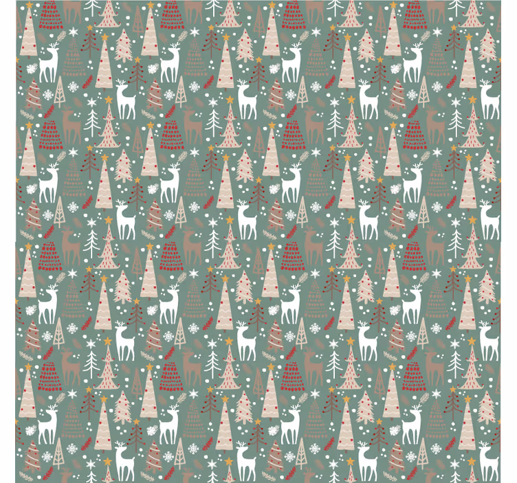 Vianočné tapety lesný vzor - Tenstickers