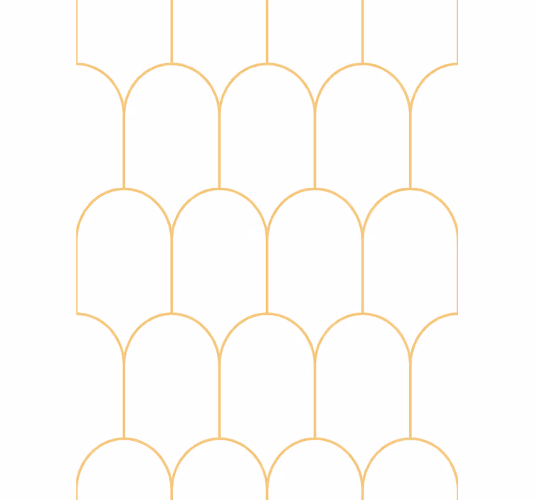 Tapety do obývačky s elegantnými zlatými oblúkmi - Tenstickers