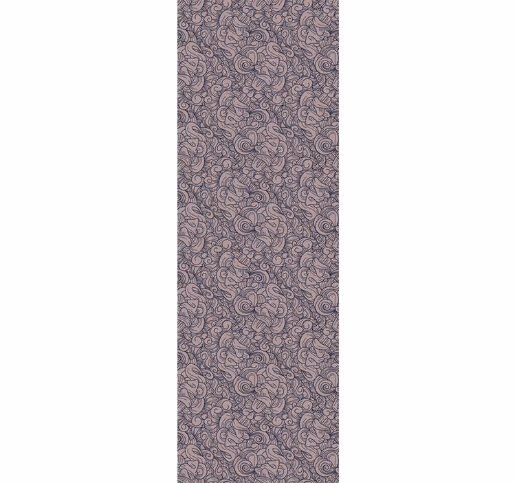 Tapety do obývačky s abstraktným paisley vzorom - Tenstickers