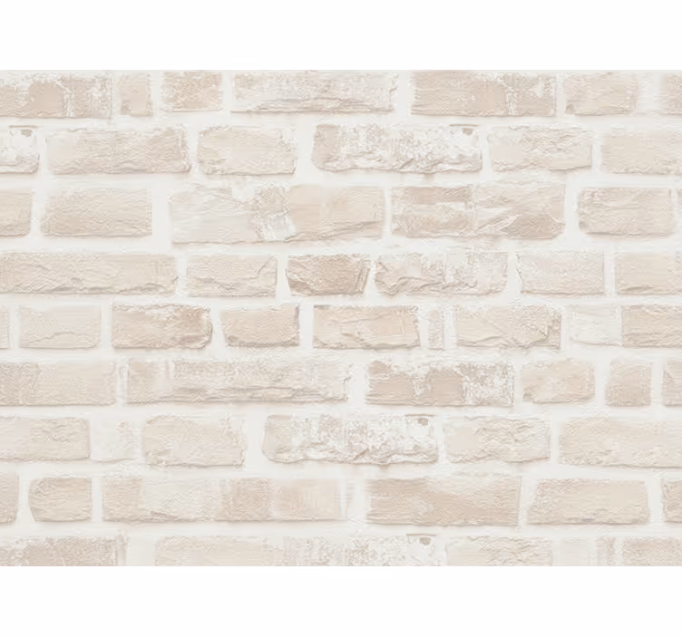 Tapety do obývačky napodobnenie bielej tehly - Tenstickers