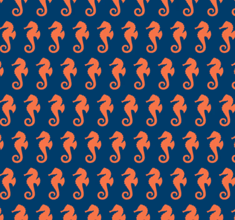 Tapeta do izby s motívom oranžového koníka - Tenstickers