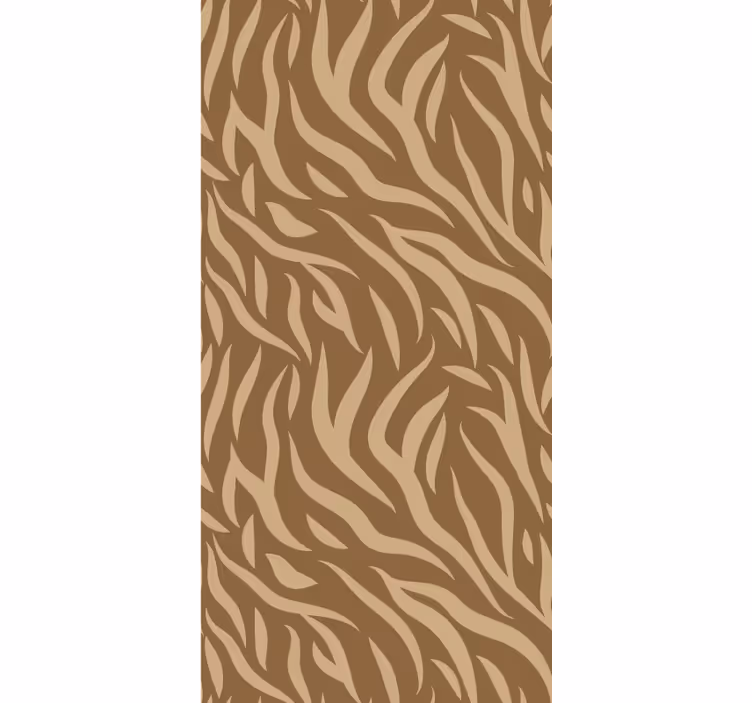 Tapeta do izby hnedo-bežový tiger vzor - Tenstickers