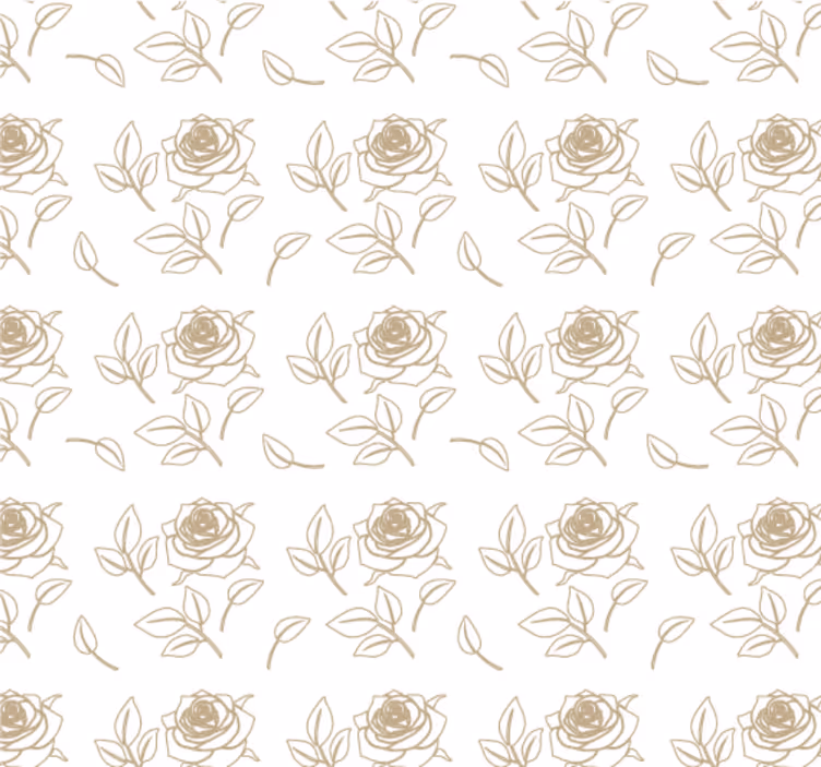 Tapeta do izby s detailným vzorom ruží - Tenstickers