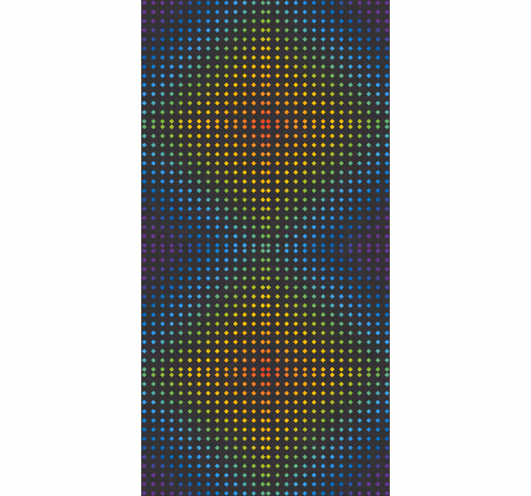 Tapety s ornamentami dúhová mozaika farieb - Tenstickers