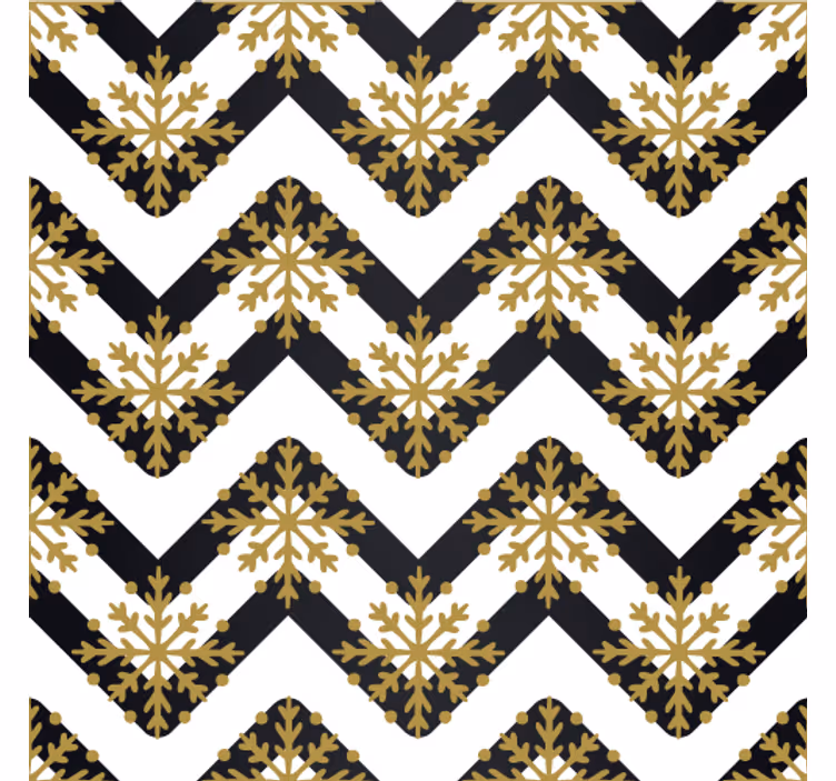 Tapety s ornamentami chevron kvetinový vzor - Tenstickers