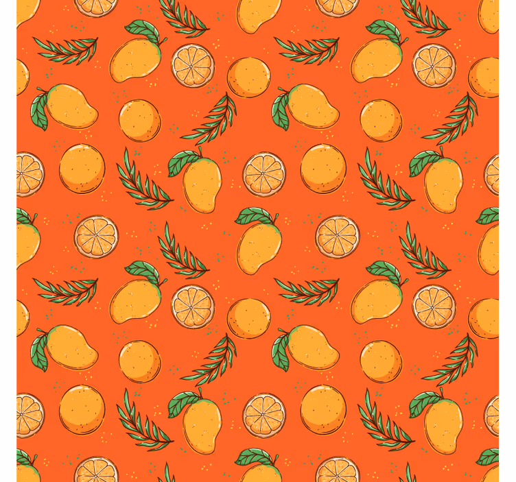 Tapety s ornamentami v citrusovom vzore - Tenstickers
