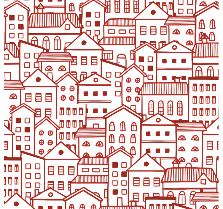 Vzorované tapety s efektom moderného mestského komiksu - Tenstickers