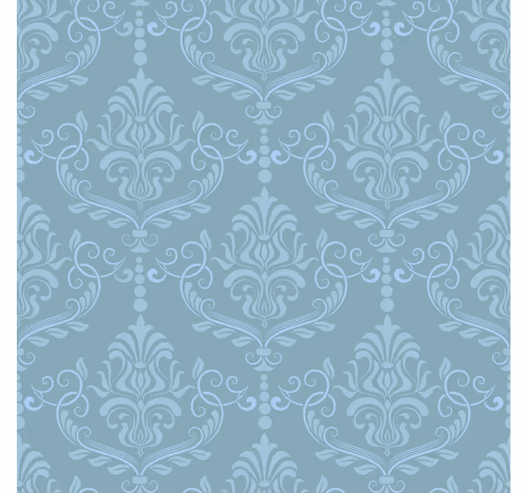Tapeta do izby modrá elegantná baroková - Tenstickers