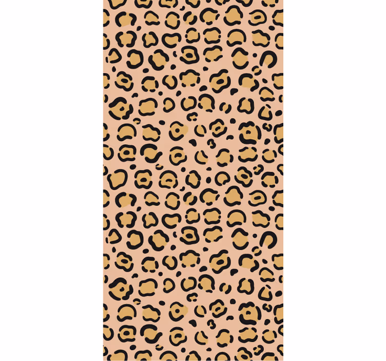 Tapeta do izby s pastelovým leopardím vzorom - Tenstickers