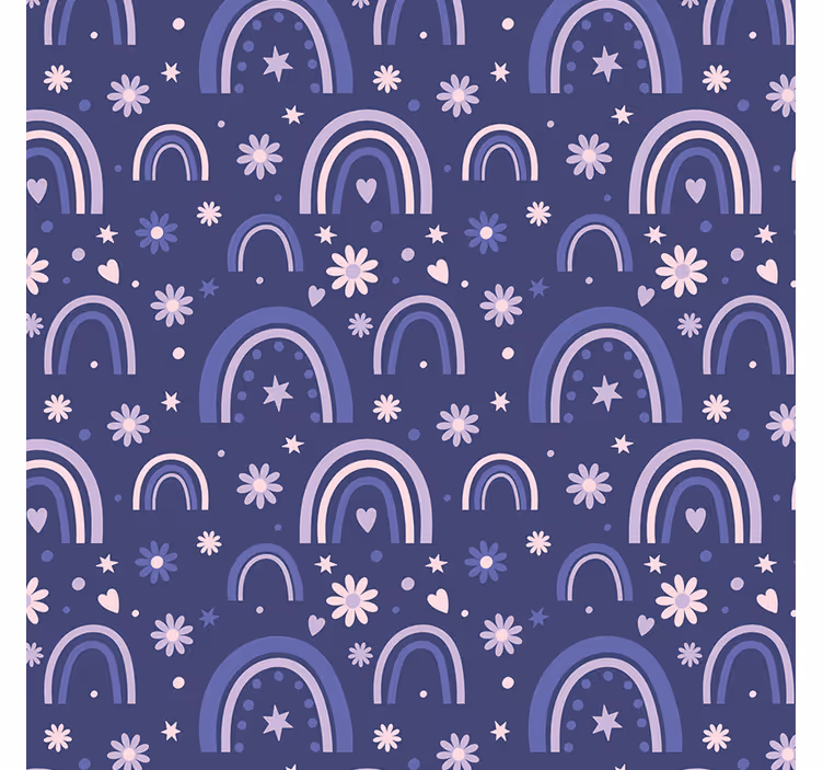 Tapeta do izby fialové dúhy - Tenstickers