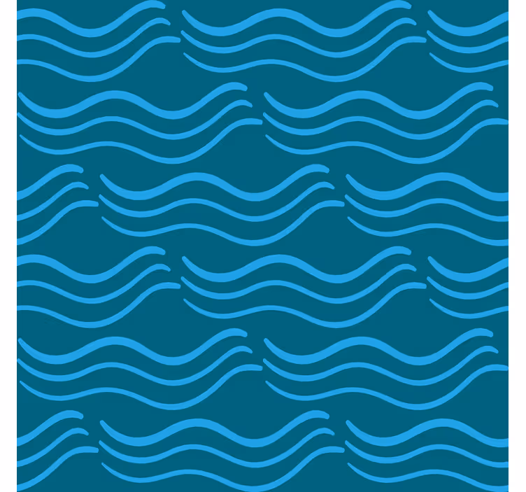 Tapeta do izby s prúdiacimi akvamarínovými vzormi - Tenstickers