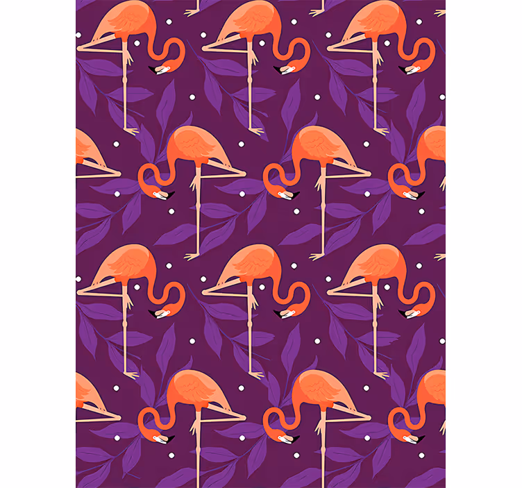 Tapeta vtaky ružové tropické plameniaky - Tenstickers
