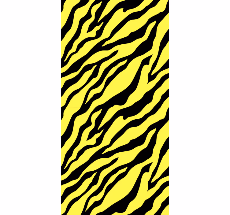 Tapeta na stenu zvierata dizajn žltého zebry - Tenstickers