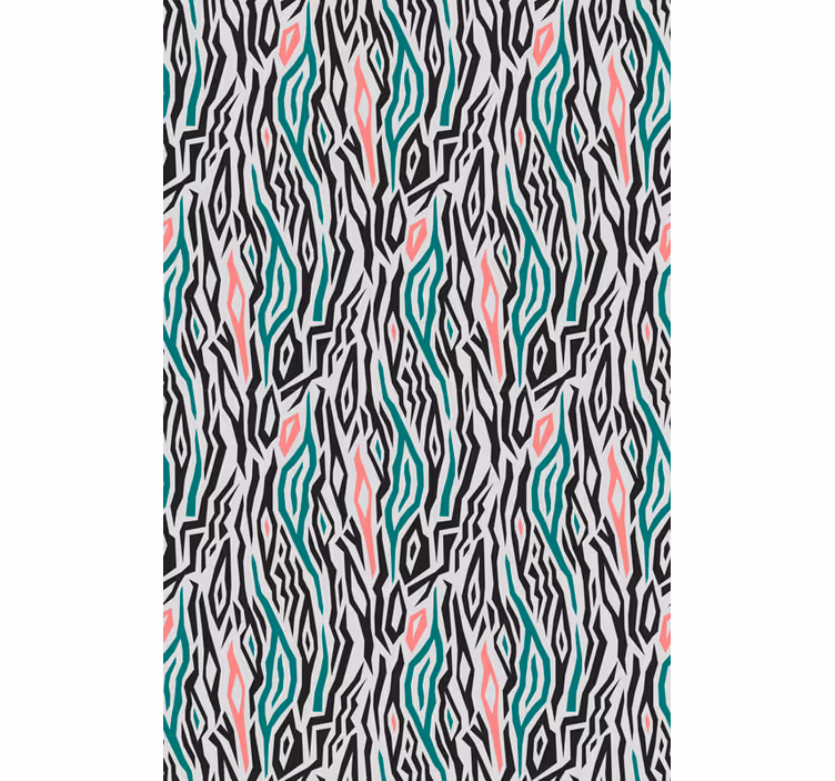Tapeta na stenu zvierata modro-ružová zebra - Tenstickers
