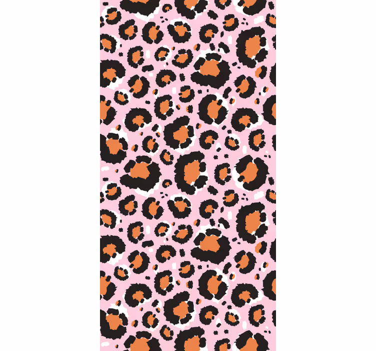 Tapeta na stenu zvierata s motívom ružového leoparda - Tenstickers