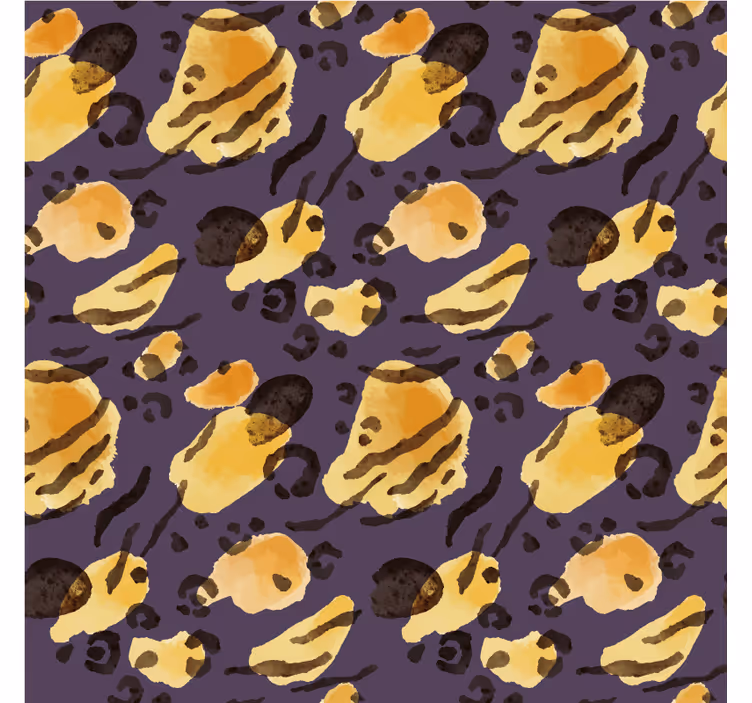 Tapeta na stenu zvierata tigerie škvrny aquarella - Tenstickers