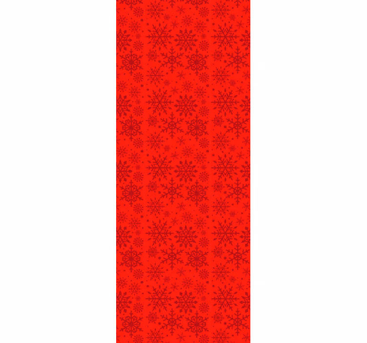 Vianočné tapety červené snehové vločky - Tenstickers