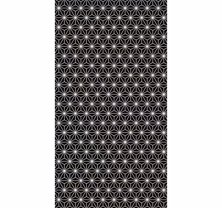 Tapety do kancelárie čierno-biele geometrické diamanty - Tenstickers