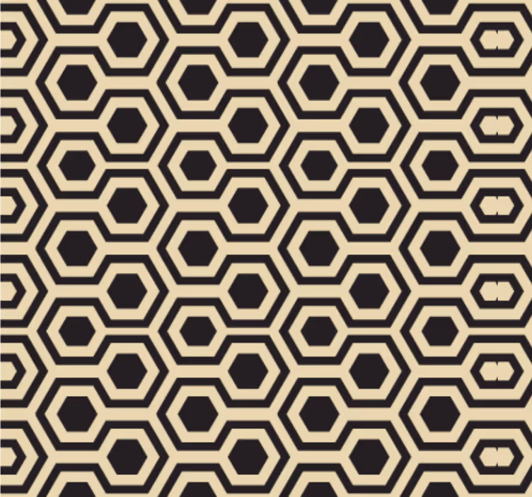 Tapety do kancelárie geometrický hexagonálny vzor - Tenstickers