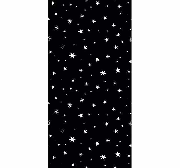 Tapety do kancelárie s čiernobielymi hviezdami - Tenstickers