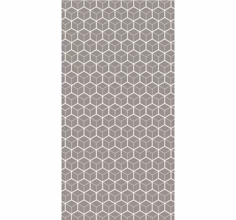 Tapety do kancelárie šedobiele hexagóny - Tenstickers