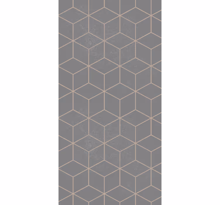Tapety do kancelárie geometrický šedý hexagónový vzor - Tenstickers