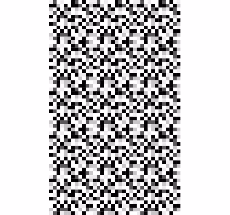 Tapeta do chodby s monochromatickým pixelovým vzorom - Tenstickers