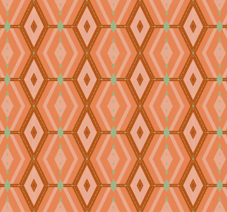 Tapeta do chodby geometrické jesenné odtiene 30s - Tenstickers