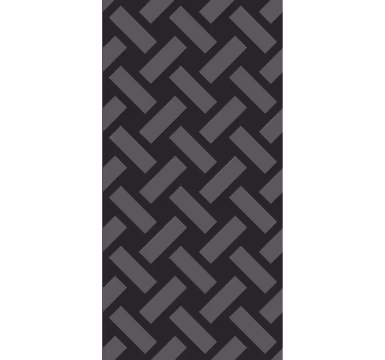 Tapeta do chodby geometrický čierny štvorcový vzor - Tenstickers