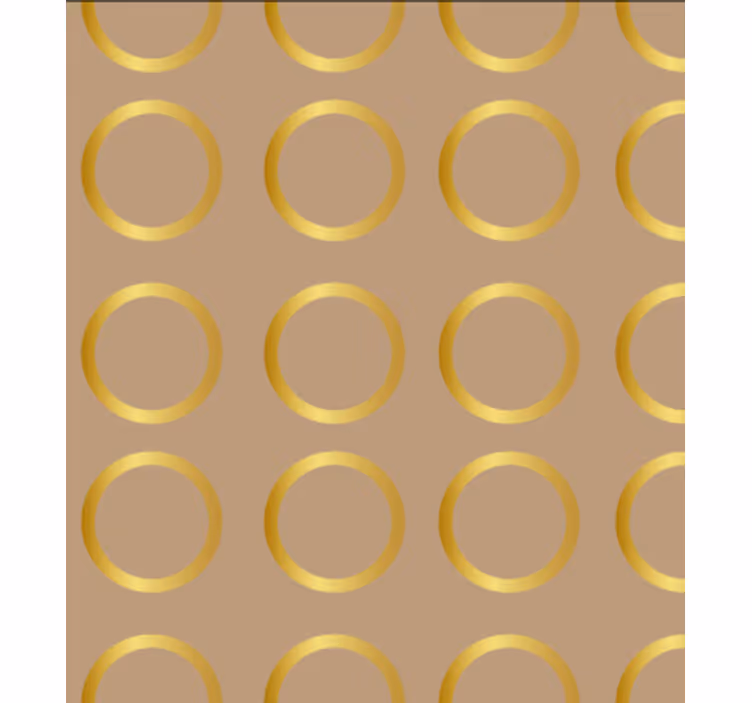 Tapety do jedálne geometrické zlaté kruhy - Tenstickers