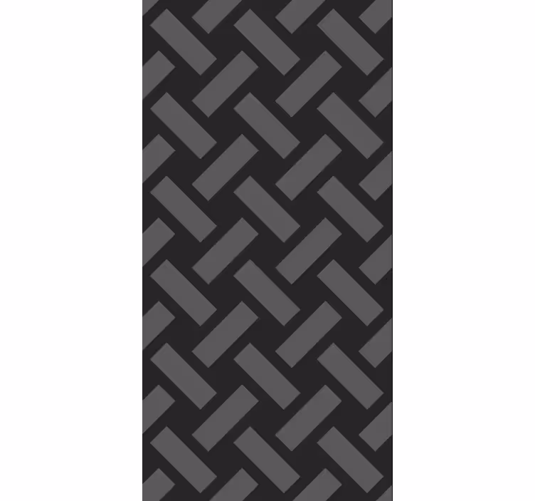Tapety do jedálne geometrický čierny štvorcový vzor - Tenstickers
