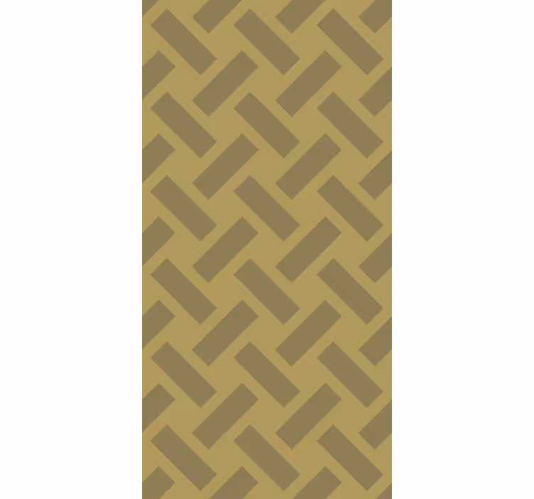 Tapety do jedálne geometrický žltý štvorcový vzor - Tenstickers