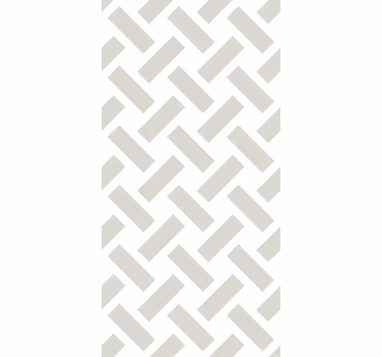 Tapety do jedálne geometrický biely štvorcový vzor - Tenstickers