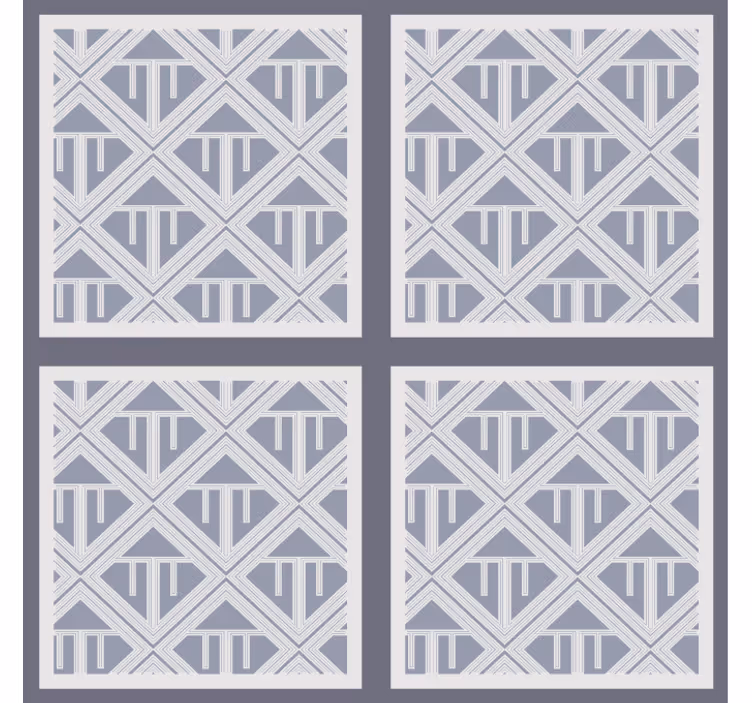 Tapety do jedálne geometrický vzorový súbor - Tenstickers