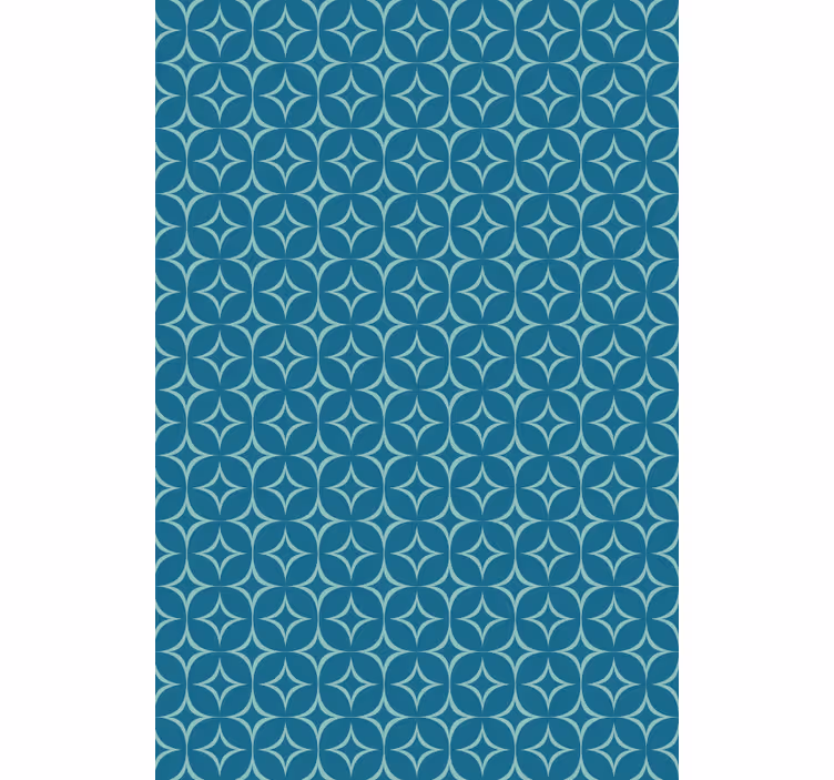 Tapety geometrické vzory modré elegantné kruhy - Tenstickers