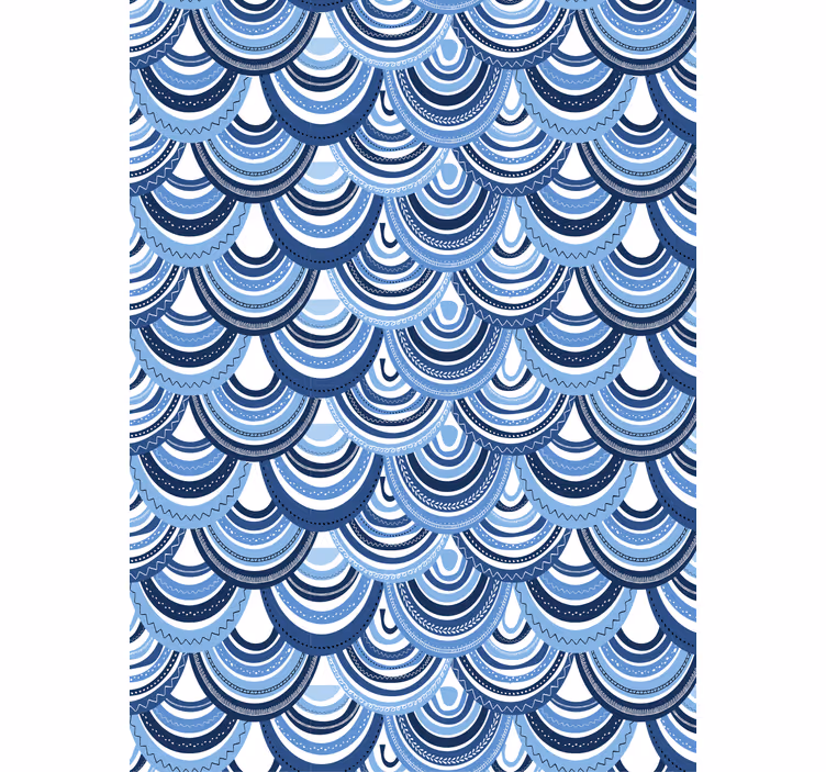 Tapety geometrické vzory vlnový vzor - Tenstickers