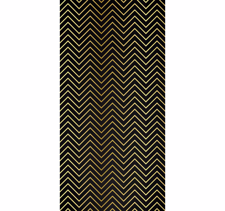 Tapety geometrické vzory zlatý chevron motív - Tenstickers