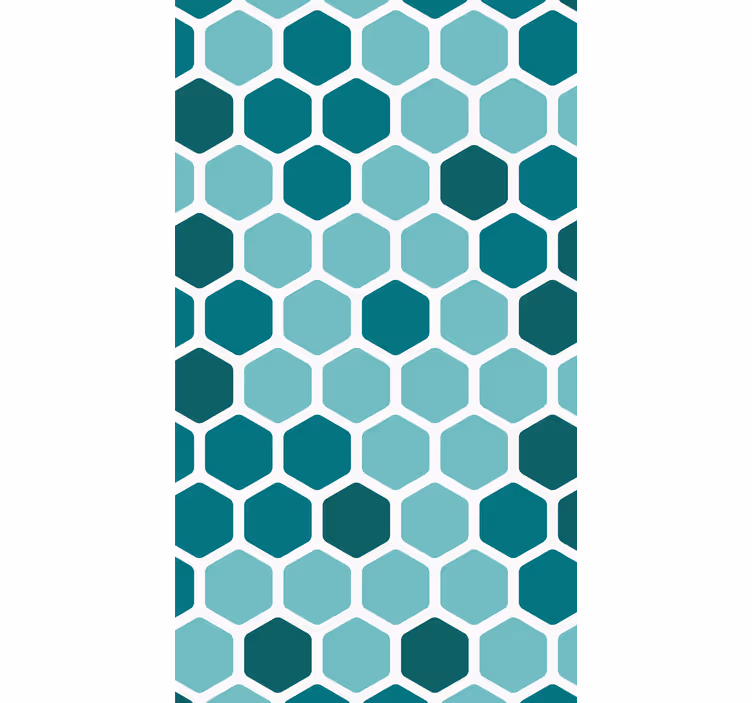 Tapety geometrické vzory zelený včelí plást - Tenstickers