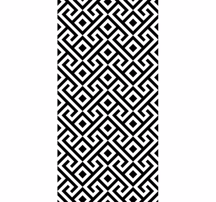 Tapety geometrické vzory odvážny čierno-biely vzor - Tenstickers