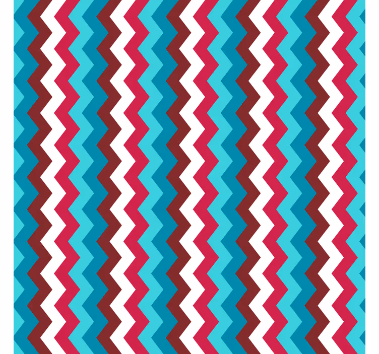 Tapety geometrické vzory vlnový vzor so zigzagom - Tenstickers