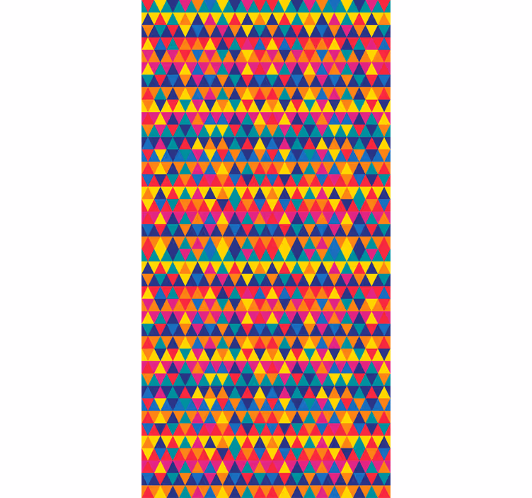 Tapety geometrické vzory farebné trojuholníky - Tenstickers